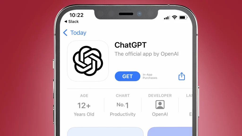 برنامه ChatGPT در آیفون