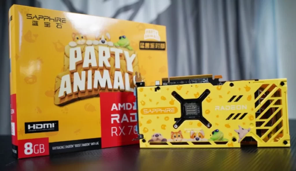 معرفی کارت گرافیک Radeon RX 7600 Party Animals
