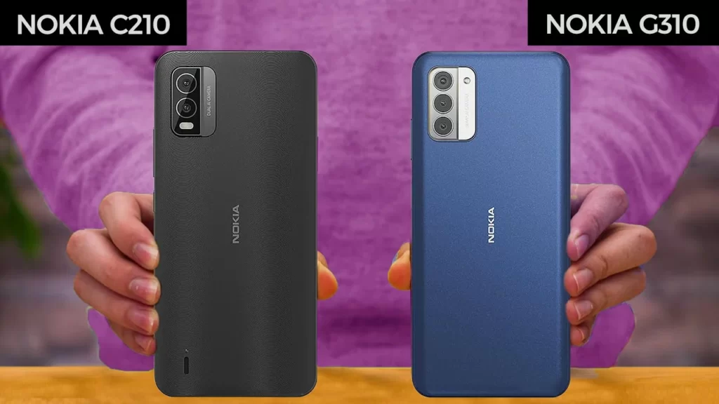 مشخصات Nokia G310 و Nokia C210